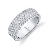 14K Yellow Gold Diamond Lady's Pave Band-Rings-Maurice's Jewelers-WHITE GOLD-