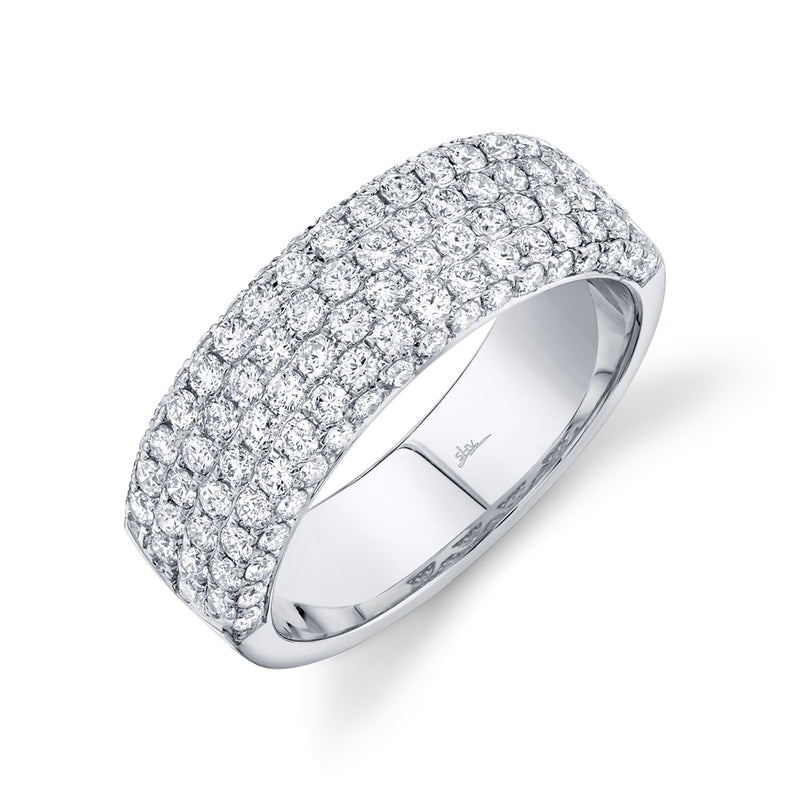 14K Yellow Gold Diamond Lady's Pave Band-Rings-Maurice's Jewelers-WHITE GOLD-