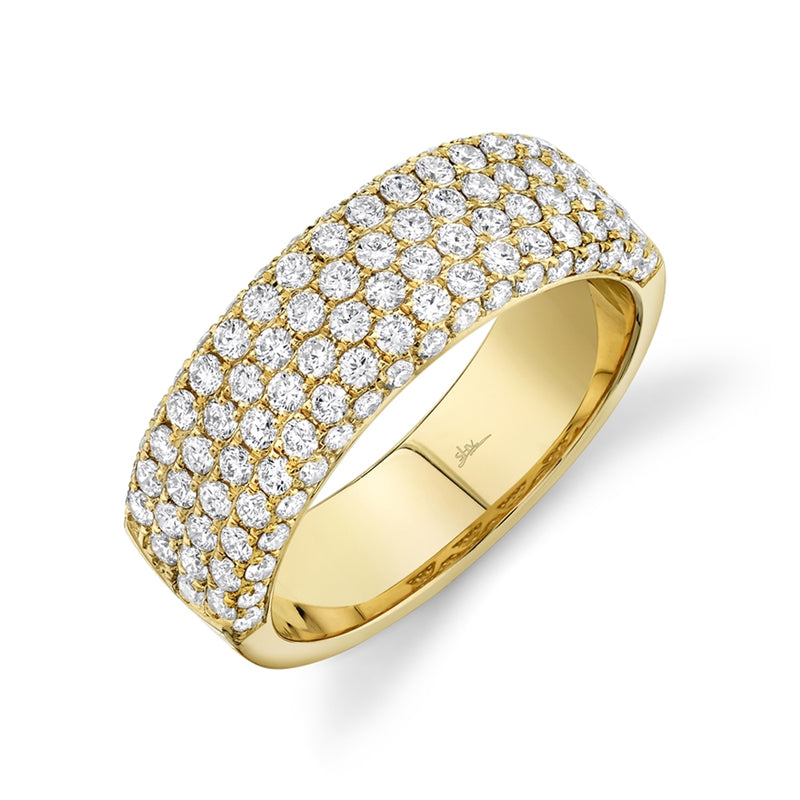 14K Yellow Gold Diamond Lady's Pave Band-Rings-Maurice's Jewelers-YELLOW GOLD-