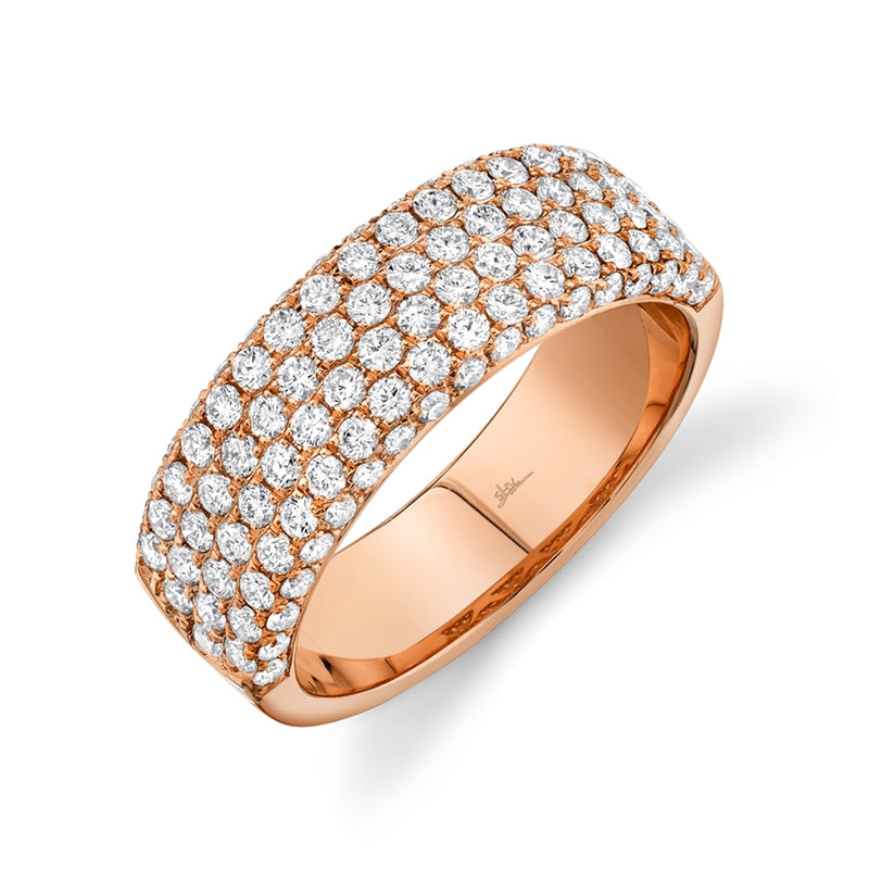 14K Yellow Gold Diamond Lady's Pave Band-Rings-Maurice's Jewelers-ROSE GOLD-