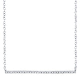 14K Yellow Gold Diamond Bar Necklace-Necklaces-Maurice's Jewelers-WHITE GOLD-