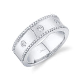 14K Rose Gold Diamond High Polished Band-Rings-Maurice's Jewelers-WHITE GOLD-