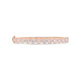 14K Yellow Gold Diamond Bangle (Medium)-Bangles-Maurice's Jewelers-ROSE GOLD-