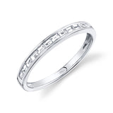 14K Yellow Gold Diamond Baguette Thin Band-Rings-Maurice's Jewelers-WHITE GOLD-
