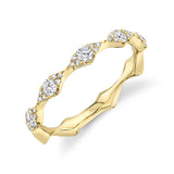 14K Yellow Gold Diamond Free Form Band-Rings-Maurice's Jewelers-YELLOW GOLD-