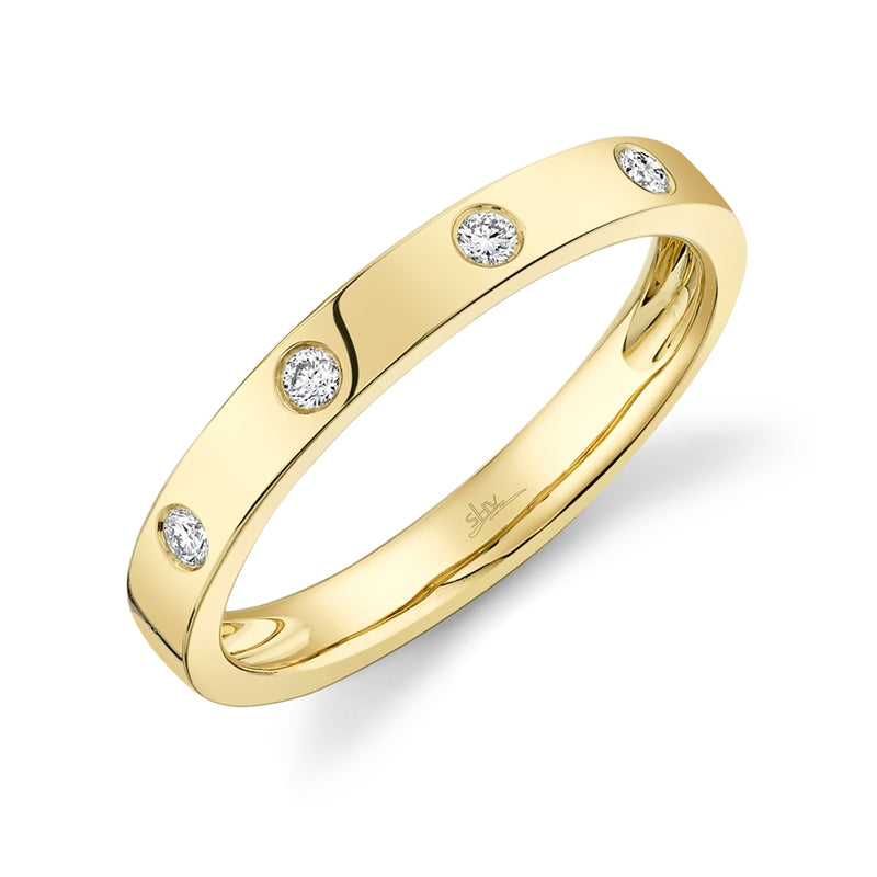 14K Yellow Gold Diamond High Polish Band-Rings-Maurice's Jewelers-YELLOW GOLD-