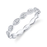 14K Rose Gold Diamond Marquise Shape Band-Rings-Maurice's Jewelers-WHITE GOLD-