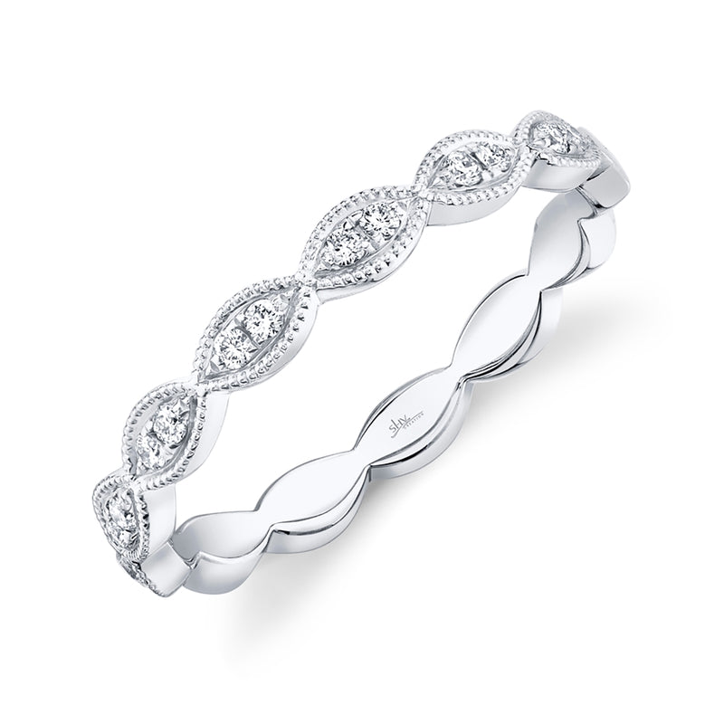 14K Rose Gold Diamond Marquise Shape Band-Rings-Maurice's Jewelers-WHITE GOLD-