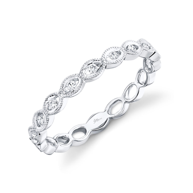 14K Rose Gold Stackable Diamond Ring-Rings-Maurice's Jewelers-WHITE GOLD-