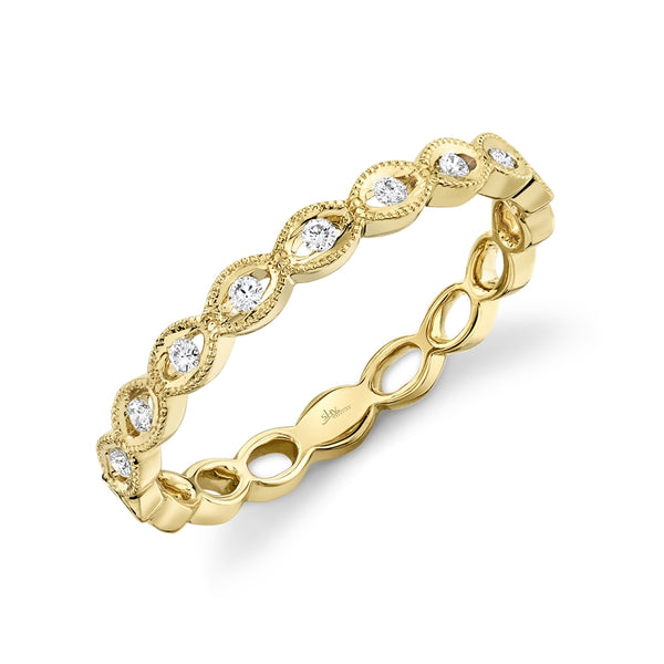 14K Yellow Gold Stackable Diamond Ring-Rings-Maurice's Jewelers-