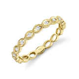 14K Rose Gold Stackable Diamond Ring-Rings-Maurice's Jewelers-YELLOW GOLD-