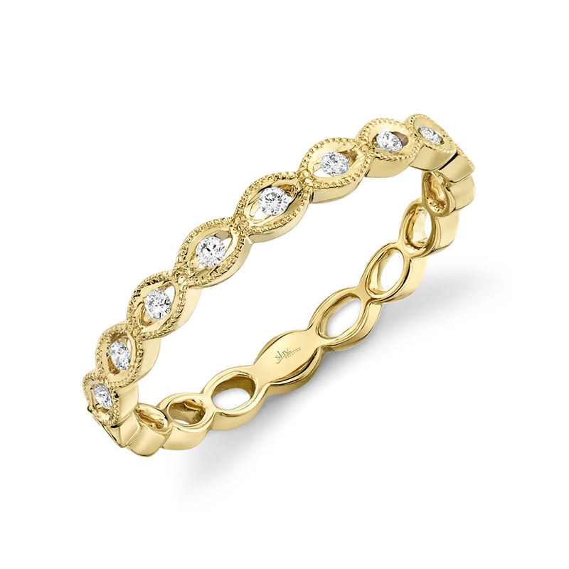 14K Rose Gold Stackable Diamond Ring-Rings-Maurice's Jewelers-YELLOW GOLD-