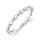14K Yellow Gold Diamond Lady's Hearts Band