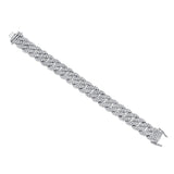 14K Rose Gold Diamond Pave Chain Bracelet-Bracelets-Maurice's Jewelers-WHITE GOLD-