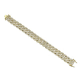 14K Rose Gold Diamond Pave Chain Bracelet-Bracelets-Maurice's Jewelers-YELLOW GOLD-
