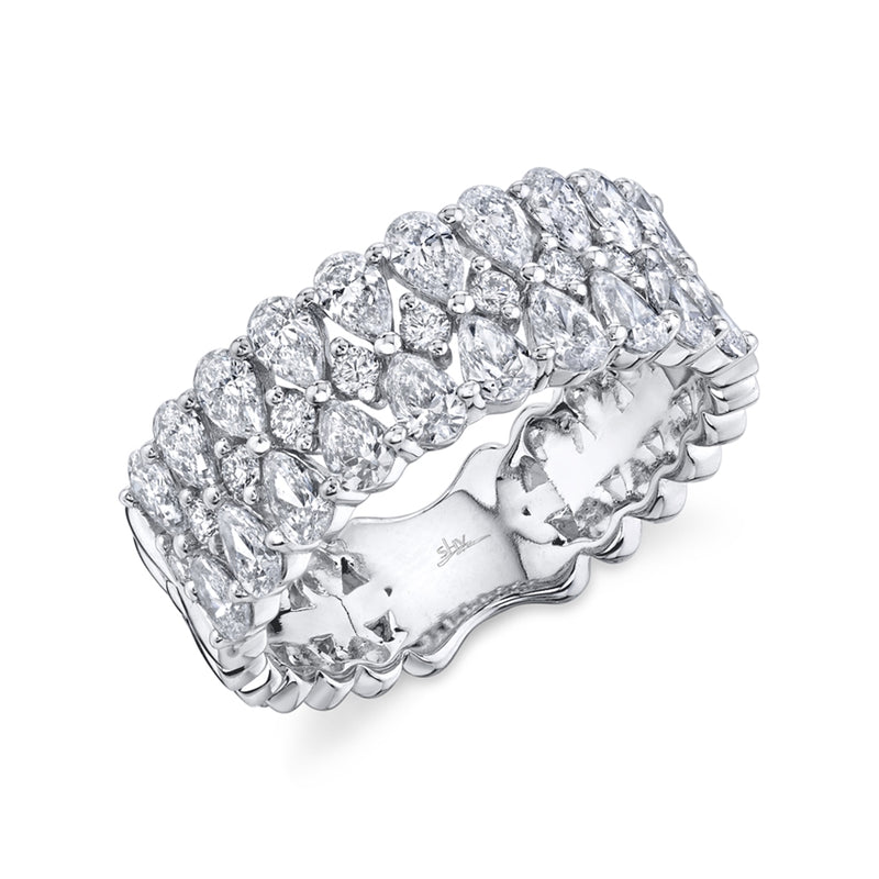 14K Rose Gold Diamond Pear Ring-Rings-Maurice's Jewelers-WHITE GOLD-