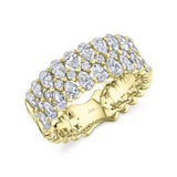 14K Yellow Gold Diamond Pear Ring