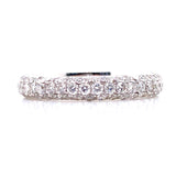 14K White Gold Diamond Pave Band-Rings-Maurice's Jewelers-