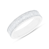 14K Yellow Gold Baguette Diamond Eternity Ring-Rings-majolie-White Gold-4-