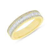 14K Yellow Gold Baguette Diamond Eternity Ring-Rings-majolie-Yellow Gold-4-