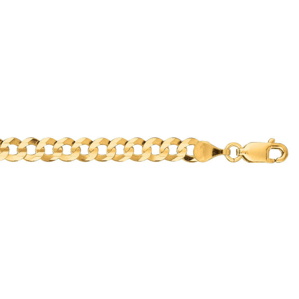 Yellow 14K Gold 4.7mm Polished Comfort Curb Chain
