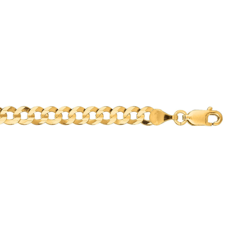 Yellow 14K Gold 4.7mm Polished Comfort Curb Chain