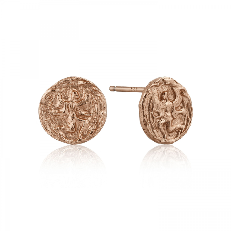 Coin Stud Earrings