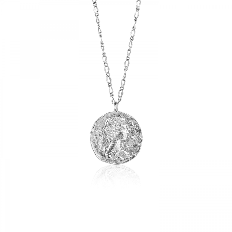 Coins Long Roman Empress Necklace