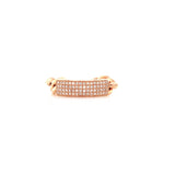 14K Rose Gold Diamond Pave Top Curb Link Ring-Rings-Maurice's Jewelers-