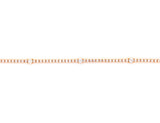 18K Rose Gold Diamond Tennis Bracelet-Bracelets-pink diamond-