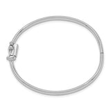 14k White Gold Polished Baby Bangle-baby bracelet-Maurice's Jewelers-