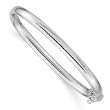 14k White Gold Polished Baby Bangle-baby bracelet-Maurice's Jewelers-