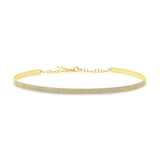 14K Rose Gold Diamond Choker Necklace-Necklaces-Maurice's Jewelers-Yellow Gold-
