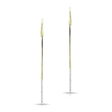 Diamond Dipped Bar Earrings-Earrings-majolie-