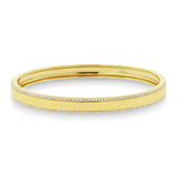 14K Rose Gold Diamond Double Row Bangle-Bracelets-Maurice's Jewelers-Yellow Gold-