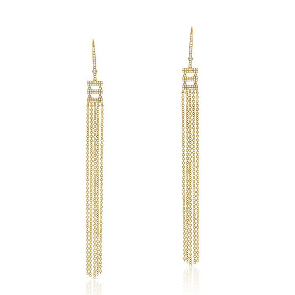 Diamond Fringe Earrings-Earrings-Maurice's Jewelers-