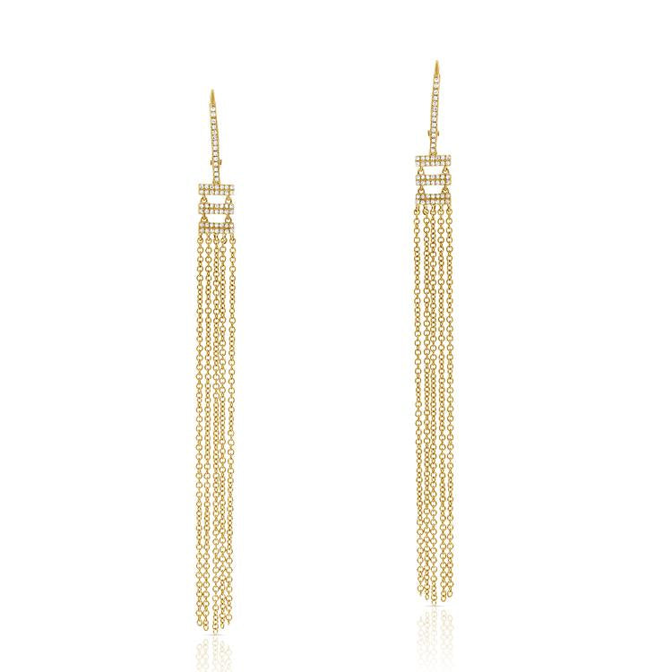 Diamond Fringe Earrings-Earrings-Maurice's Jewelers-