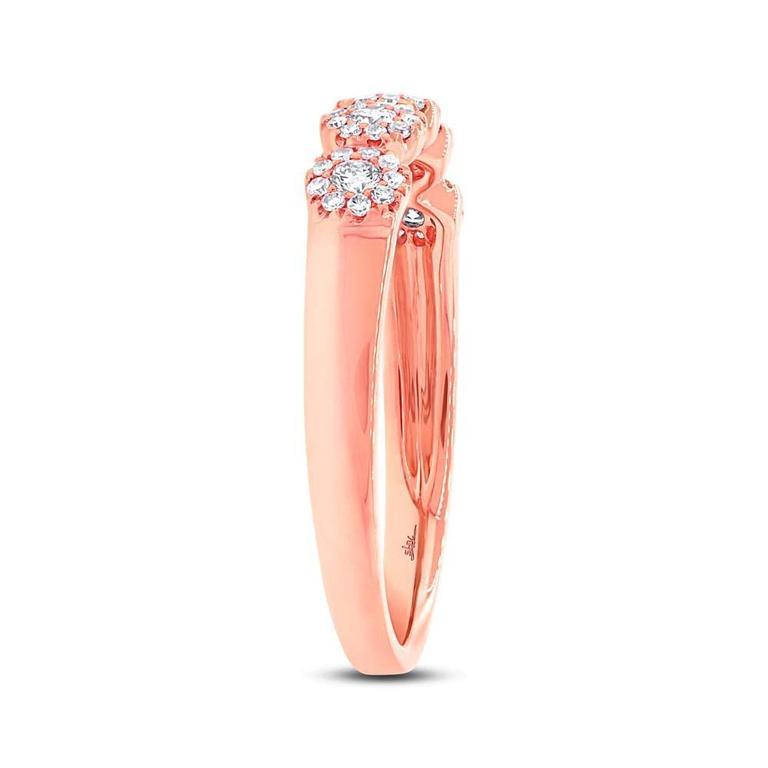 14K White Gold Diamond Halo Small Band-Rings-Maurice's Jewelers-