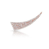 Diamond Horn Ear Climber-earrings-majolie-Rose Gold-Left-