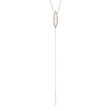 Diamond Moonstone Lariat Necklace-Necklaces-majolie-