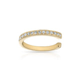 Diamond Single Row Ear Cuff-earrings-majolie-