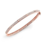 Diamond Spike Bangle-Bracelets-majolie-Rose Gold-