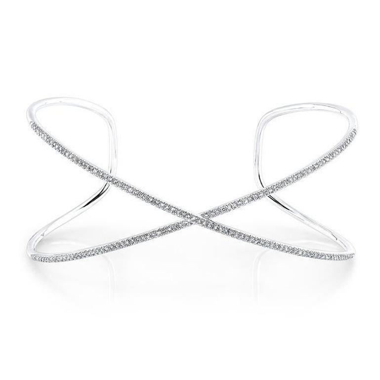 Diamond X Cuff Bracelet