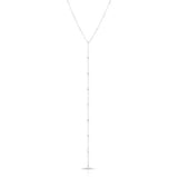 Diamonds by the Yard Lariat Necklace-Necklaces-majolie-White Gold-