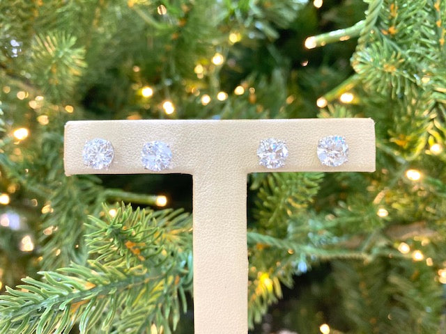 3/4 Carat Diamond Stud Earrings