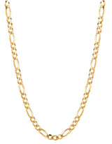 Yellow 14K Gold 4.5mm Polished Figaro Chain-MENS NECKLACE-MAURICE'S JEWELERS-