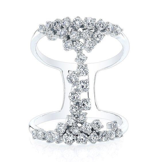14K Yellow Gold Floating Diamond Ring-Rings-Maurice's Jewelers-White Gold-4-