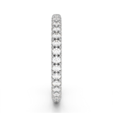 18K White Gold Diamond Seamless Eternity Band-Rings-Maurice's Jewelers-