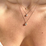 1/2 Carat Diamond Solitaire Necklace-Maurice's Jewelers-