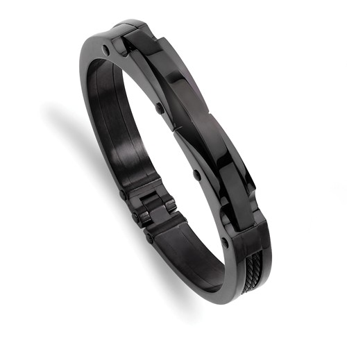 Stainless Steel Black Plated Bangle